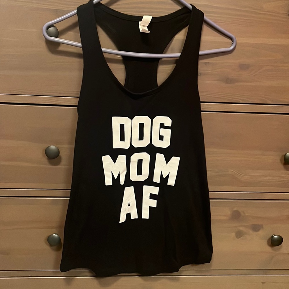 Dog mom AF racer back tank